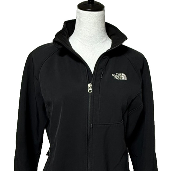 The North Face Jacket Womens Large Black Apex Bionic Full Zip Soft Shell - Picture 1 of 14